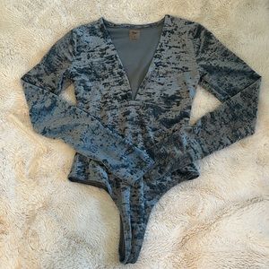 TNA velvet bodysuit
